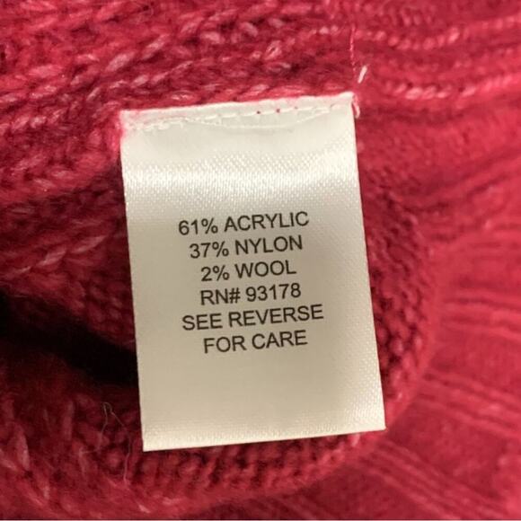 NWT Industry Republic Nordstrom Wool Blend Sangria Pearl Sweater Size XS - Picture 7 of 9